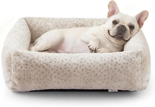 Vista 31 de JOEJOY Cama para Perro de Tamaño Mediano, Cama para Mascotas Ortopédica Lavable de Forro Polar de Pana Suave Premium con Funda de Cremallera