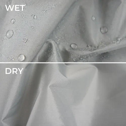 Vista 4 de MiaMily Funda universal para portabebés, impermeable y resistente al viento con capucha, se adapta a todos los portabebés, protección contra