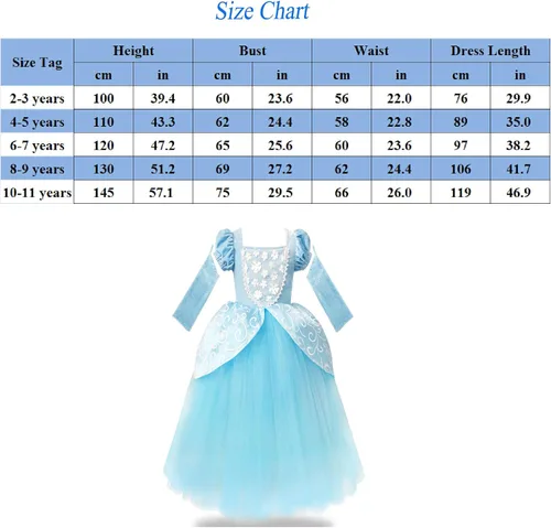 Vista 6 de ToLaFio Belle - Vestido de disfraz para niñas disfraz de princesa fiesta de cumpleaños para niñas pequeñas