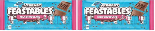 Vista 11 de MrBeast Feastables - Barra de chocolate con leche, tamaño completo, 24