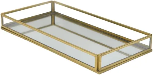Vista 11 de Serene Spaces Living Portavelas de cristal hexagonal dorado, tamaño pequeño, mide 4 pulgadas de alto Hexágono de 4
