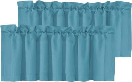 Vista 66 de H.VERSAILTEX - Cenefa térmica para ventana con dobladillo para barra, para oscurecer las habitaciones; ideales para la cocina, 52” x 18” Gris paloma