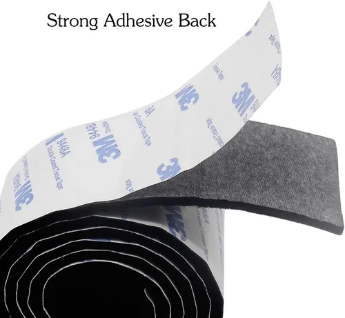Vista 3 de Shintop Cinta adhesiva de fieltro para bricolaje, rollo de tira de fieltro resistente cortada en cualquier forma para proteger tu suelo de madera