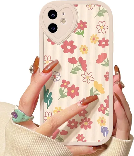 Vista 25 de Lovmooful Funda para iPhone 11 con diseño de oso lindo floral con lentes de Flor de Oso2