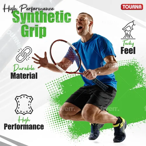 Vista 3 de Tourna PRO Tour Grip - Agarre fino de repuesto para tenis (0.059 in)