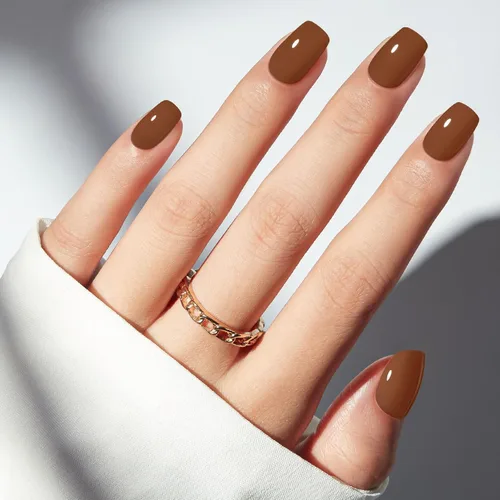 Vista 33 de Modelones Uñas postizas cuadradas cortas, color blanco y rosa, 32