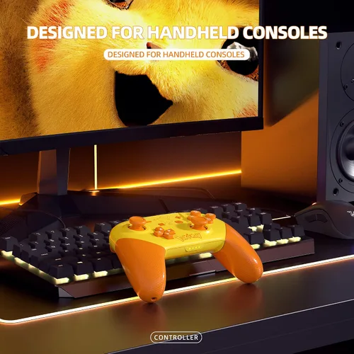Vista 7 de Controladores de interruptor, controlador Switch Pro compatible con SwitchSwitch LiteOLED, controladores Gamepad Pro, reemplazo remoto inalámbrico
