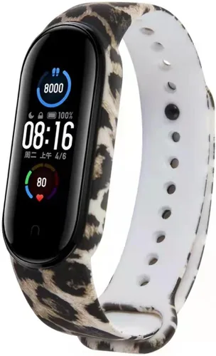 Vista 2 de Paquete de 10 correas compatibles con Mi Band (7/5/6) – Correa de silicona flexible estampada para rastreador