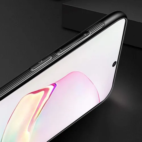 Vista 8 de Fundas diseñadas para Samsung Note 10 Plus con parte trasera de calidad de vidrio templado+carcasa híbrida de TPU marco, cubiertas delgadas