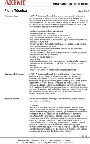 Vista 2 de Akemi Repelente de Manchas Nano 1 Litro