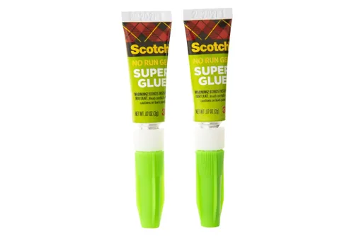 Vista 4 de Scotch Super Glue Gel, 0.07 onzas, paquete de 2, se seca rápidamente con un agarre permanente (AD112)