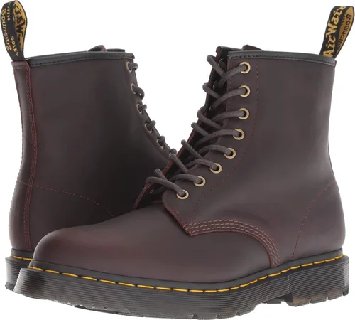 Vista 18 de Dr. Martens, Botas industriales ligeras para mujer Maple Zip con puntera de acero