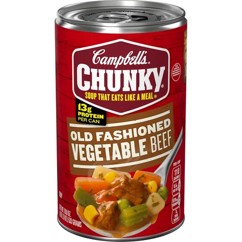Vista 12 de Sopa Chunky de Campbell’s, sopa abundante de ternera y cebada, lata de 18.8 Oz