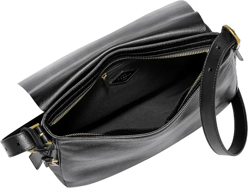Vista 2 de Fossil Bolso bandolera Harper de cuero ecológico con solapa grande para mujer