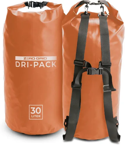 Vista 14 de Zero Grid Bolsa seca impermeable – La bolsa de secado flotante se mantiene seca tamaños de 10L/20L/30L/40L para mochileros, kayak, canotaje