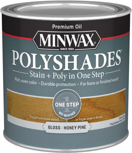 Vista 22 de Barniz Minwax 213104444 PolyShades Miel