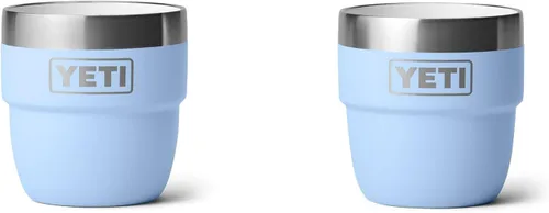Vista 22 de YETI Rambler - Vaso apilable de 4 onzas, acero inoxidable, taza de café/espresso aislada al vacío, 2 unidades Blanco