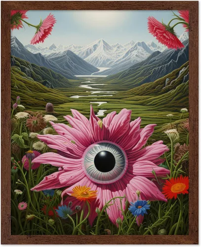 Vista 8 de Poster Master Póster de retrato de mujer, estampado de mariposa retro, arte de collage, arte femenino, arte femenino, arte moderno, arte floral