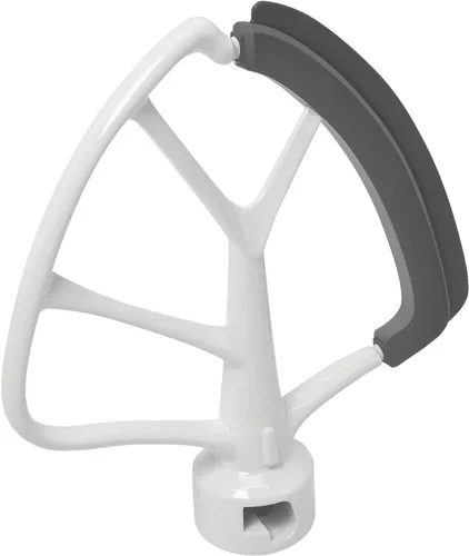 Vista 8 de KITCHPOWER 4,5-5 Quart Flex Edge - Batidora para cocina, soporte para cabeza, mezcladores, color blanco, Blanco