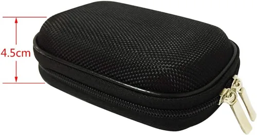 Vista 6 de Soundlink Funda para auriculares portátil Oxford con cremallera bidireccional para IEM, Earmold, protector auditivo y la mayoría de los auriculares