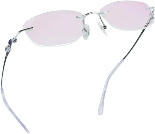 Vista 8 de LifeArt Pure Titanium Frame Glasses/Blue Light Blocking Reading Glasses, Reduce Eyestrain, Stylish for Men and Women