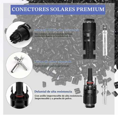Vista 2 de MUYI - Kit de conector de panel solar de 22 piezas de repuesto para cable 14-10AWG