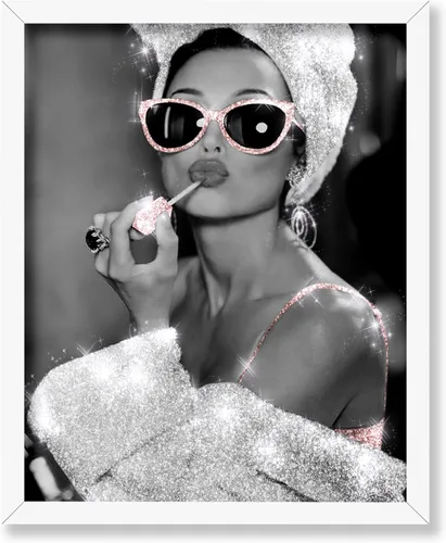 Vista 45 de Poster Master Impresión de labios dorados, póster de mordida de labio, arte moderno y minimalista, regalo bohemio para hombres y mujeres, diseño