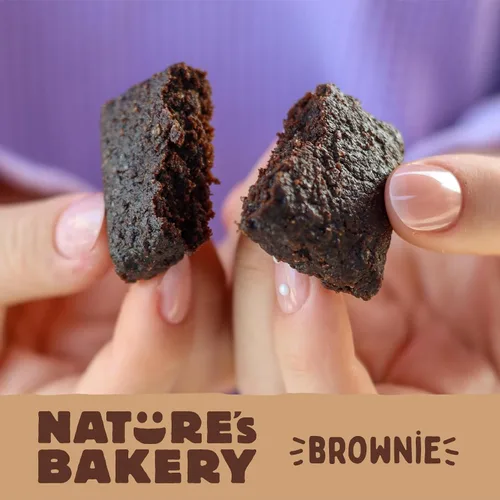 Vista 9 de Nature’s Bakery Barras de Brownie Doble Chocolate, Granos Integrales, Dátiles y Cacao, a Base de Plantas, Sin Lácteos, Barra de Snack, 6