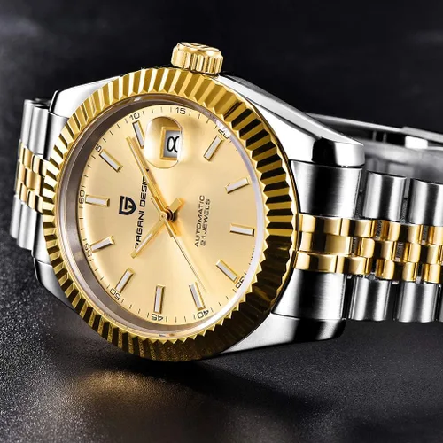 Vista 2 de Pagani Design Business Fashion Relojes automáticos para hombre, relojes deportivos de acero inoxidable para hombres, relojes de pulsera mecánicos