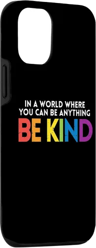 Vista 3 de Funda de regalo para iPhone 14 World Be Kind Rainbow LGBT Pride Lesbiana Gay Bi Trans