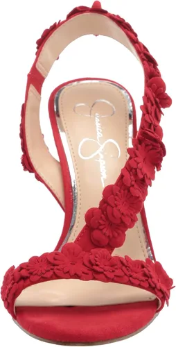 Vista 2 de Jessica Simpson Sandalias de vestir con adornos Jessin para mujer