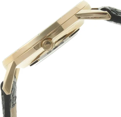 Vista 3 de Peugeot Reloj analógico de cuarzo japonés para hombre, color negro, Oro, M