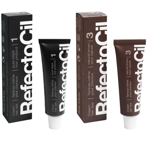 Vista 6 de RefectoCil Cream Hair Dye 2-Pack – Professional Long-Lasting Hair Tint Twin Pack for Regular Users and Salons – Use With 3% Developer