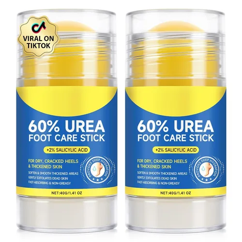 Vista 11 de Crema de urea removedor de callos para pies, 60% de urea con 2% de ácido salicílico, hidratante de fuerza profesional para pies agrietados secos