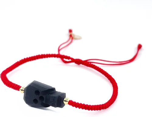 Vista 7 de Red String Protection Bracelet for Women Against Evil Eye Genuine Jet Stone Azabache Contra el Mal de Ojo