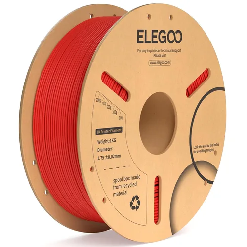 Vista 19 de ELEGOO Paquete de filamento PLA Plus negro 10KG, filamento para impresora 3D PLA+ resistente de 1.75mm precisión dimensional +/- 0.02mm, paquete