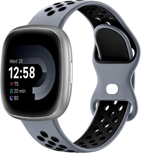 Vista 10 de Maledan Correas deportivas transpirables para Fitbit Versa 3/4, Sense/Sense 2, correas de repuesto para hombres y mujeres, accesorios para relojes