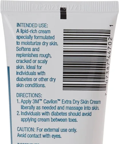 Vista 2 de Cavilon 3M Crema para piel extra seca, 4 onzas, 1 unidad Aromado, contiene glicerina/dimeticona