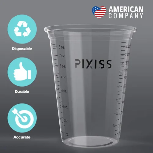 Vista 7 de Increíble kit de resina epoxi fundida transparente por Alumilite, vertido profundo con 20 vasos de mezcla de plástico desechables y varillas