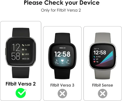 Vista 4 de Fullife Paquete de 10 Parachoques de TPU para Fitbit Versa 2, Fundas de Cristal con Diamantes Brillantes HD, Funda Protectora Completa, Resistente a