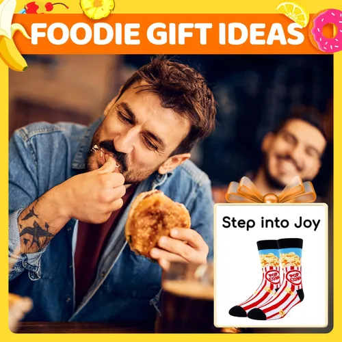 Vista 20 de Zmart Funny Gifts for Men - Pineapple Avocado Socks for Teens, Popcorn Sushi Sauce Socks