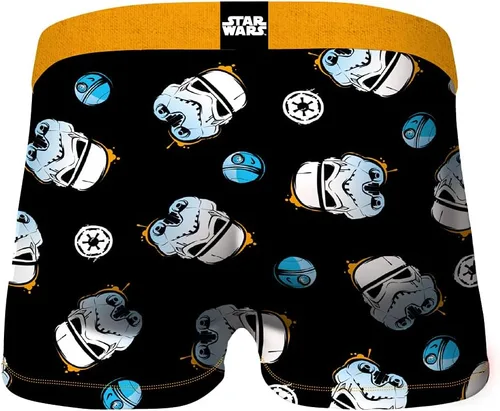 Vista 2 de CRAZYBOXER Ropa interior para hombre Star Wars Freedom of Movement Original Boxer Brief Ligero (Paquete de 2), Aop2