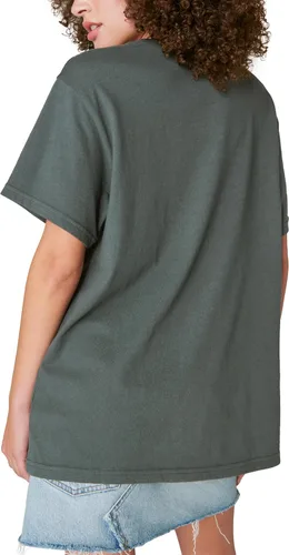 Vista 2 de Lucky Brand Camiseta estilo novio con lentejuelas Rolling Stones para mujer