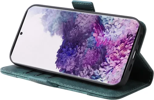 Vista 3 de Funda tipo cartera para Samsung Galaxy S20, piel sintética, con función atril, ranuras para tarjetas, funda plegable con tapa, funda protectora