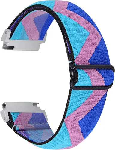 Vista 10 de RuenTech Correa elástica para reloj compatible con Amazfit Bip 3/Bip 3 Pro/Bip Lite/Bip S/Bip U/Pop, correas ajustables de nailon elástico de 0.787
