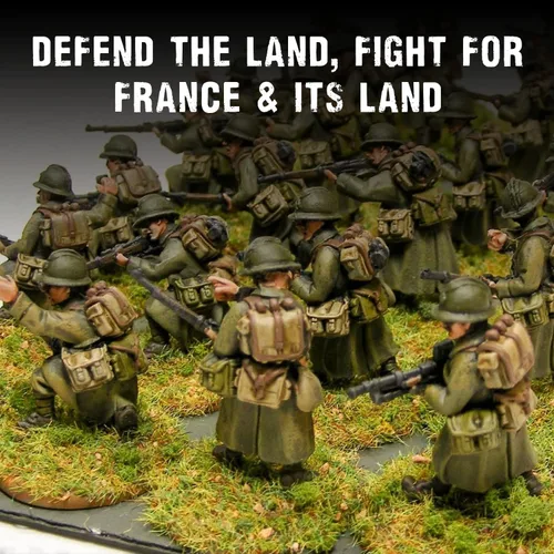 Vista 4 de Wargames Delivered - Miniaturas de acción de pernos de Warlord Games - Conjunto de sección de infantería del ejército francés, miniaturas
