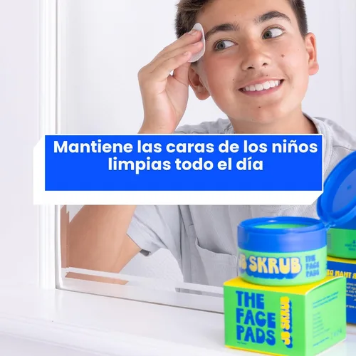 Vista 7 de JB SKRUB Las Toallitas Faciales - Toallitas de Limpieza para Acné para Niños, Adolescentes y Preadolescentes para una Confianza Genial - Di adiós a