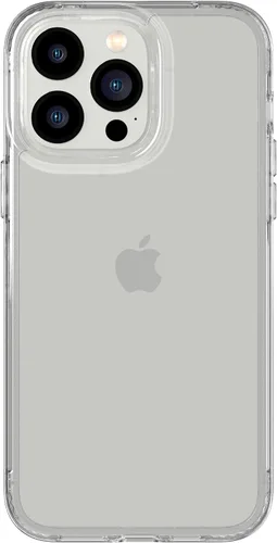 Vista 8 de tech21 Funda transparente para iPhone 14 Evo, resistente a los arañazos, absorción de golpes, con protección contra caídas de 12 pies