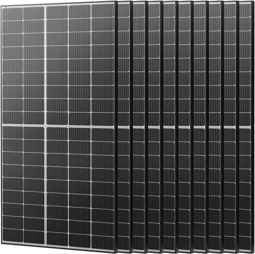 Vista 7 de Renogy Panel solar bifacial de 640 vatios, monocristalino para encendido
