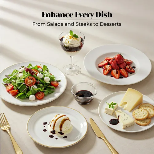 Vista 6 de Acetaia Bellei Condimento balsámico italiano - Caja de regalo de vinagre italiano gourmet, aderezo italiano dulce, acidez ligera, balsámico